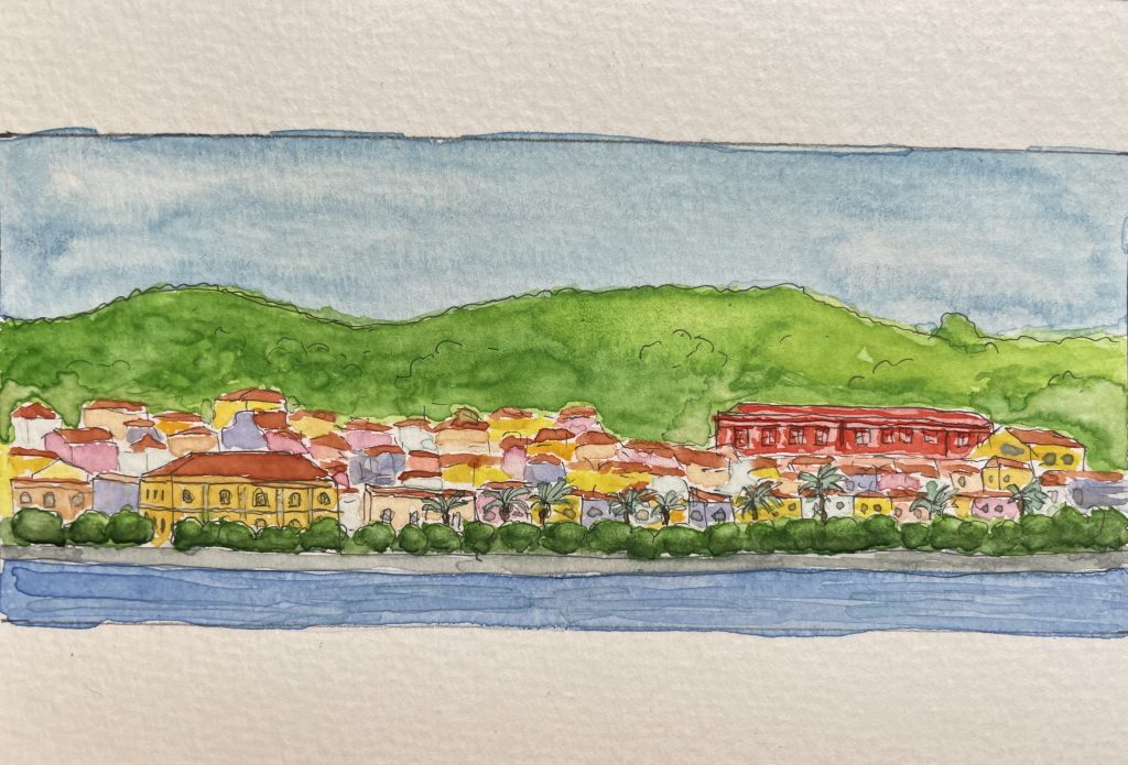 Carloforte, watercolour, 10.5x15.5 cm, 2024