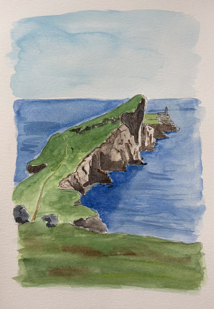 Scotland, watercolour, 21x29.7cm, 2025